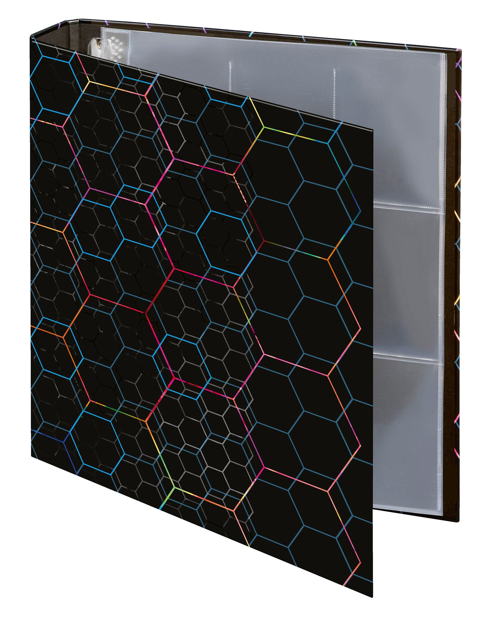 veloflex-ringbuch-f-r-sammelkarten-din-a4-karton-4-ring-inkl-10-sammelh-llen image 1