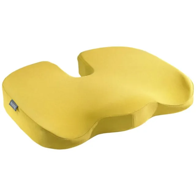 leitz-ergo-cosy-sitzkissen-355-x-455-mm-orthop-disches-schaumstoffkissen-in-gelb image 1