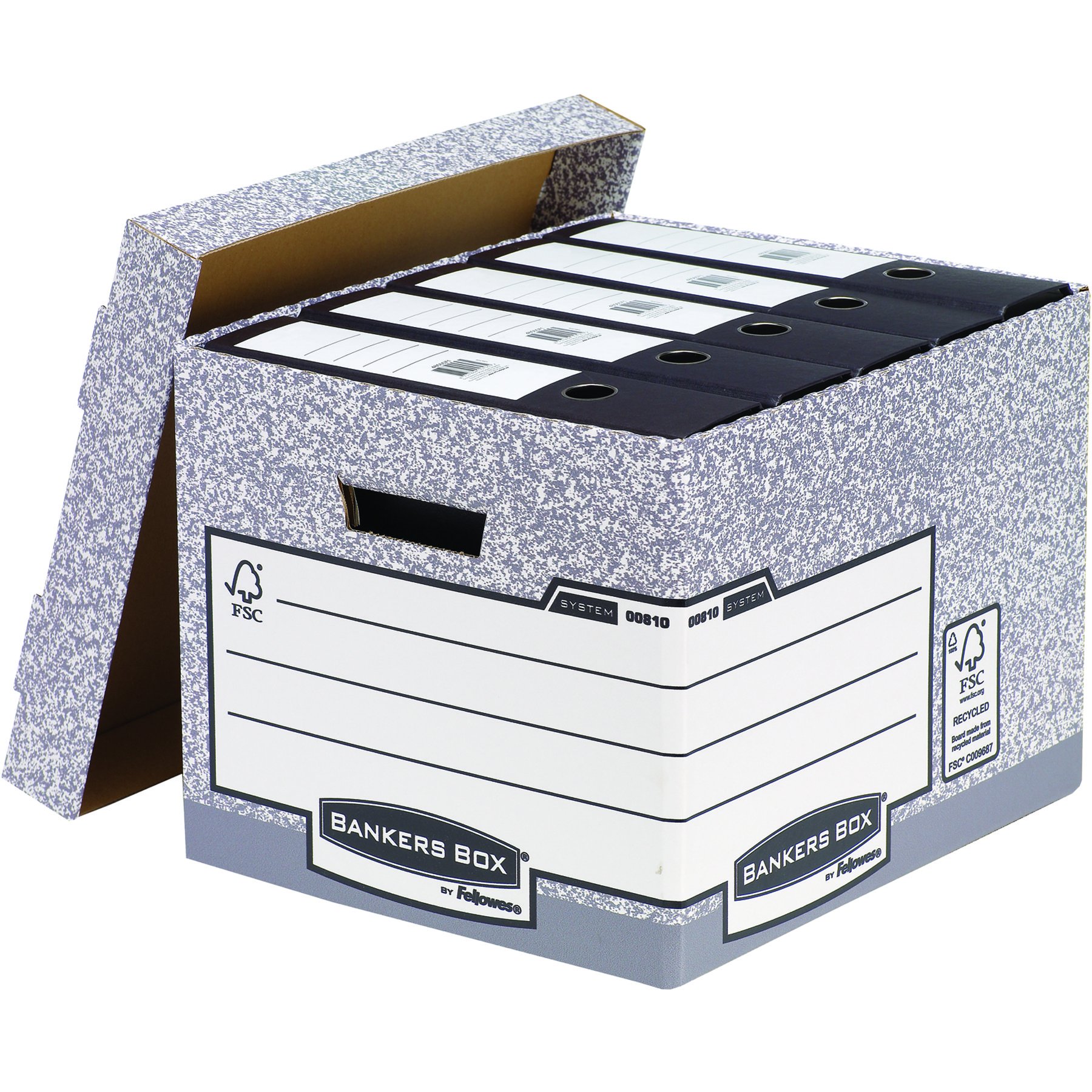 bankers-box-system-archivbox-mit-deckel-grau-wei-10-st-ck image 2