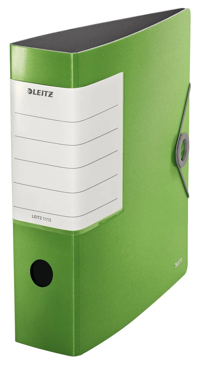 leitz-180-solid-qualit-ts-ordner-a4-82-mm-r-cken-hellgr-n-mit-gummiband-11120050 image 1