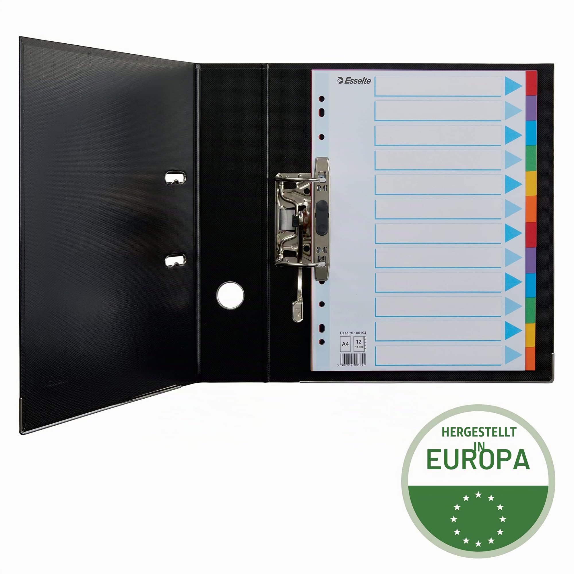 esselte-register-a4-12-teilig-mehrfarbig-recyclingkarton-mit-deckblatt image 4