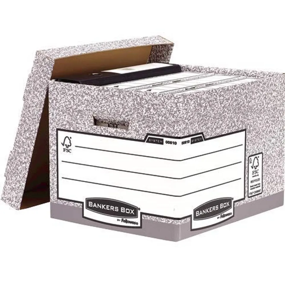bankers-box-system-archivbox-mit-deckel-grau-wei-10-st-ck image 1