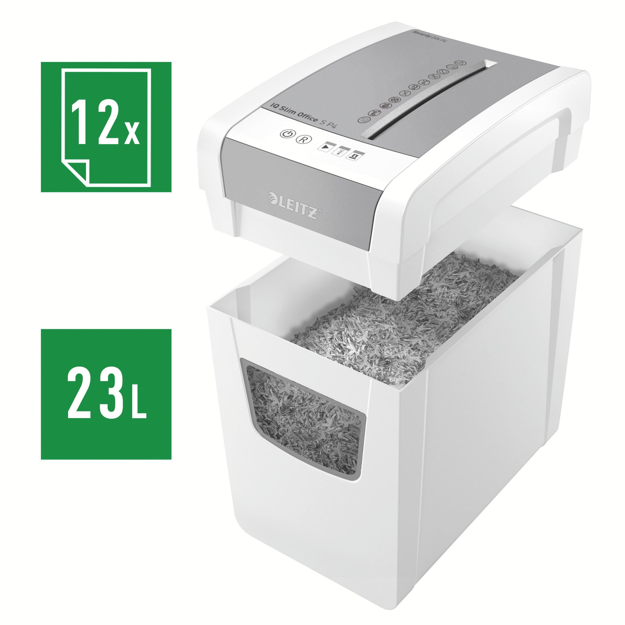 leitz-iq-aktenvernichter-office-s-slim-p4-partikelschnitt-23l-wei-80980000 image 5