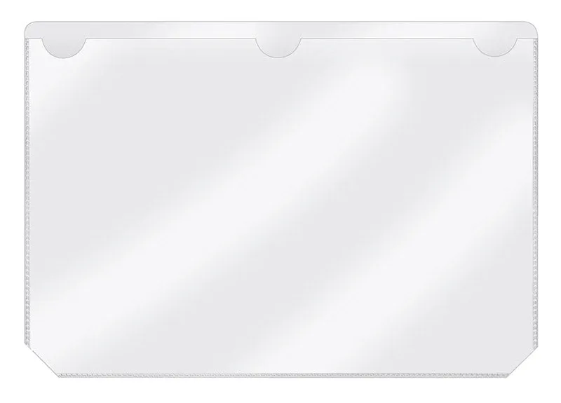 veloflex-selbstklebende-kennzeichnungstasche-pvc-220-x-145-mm-transparent image 1