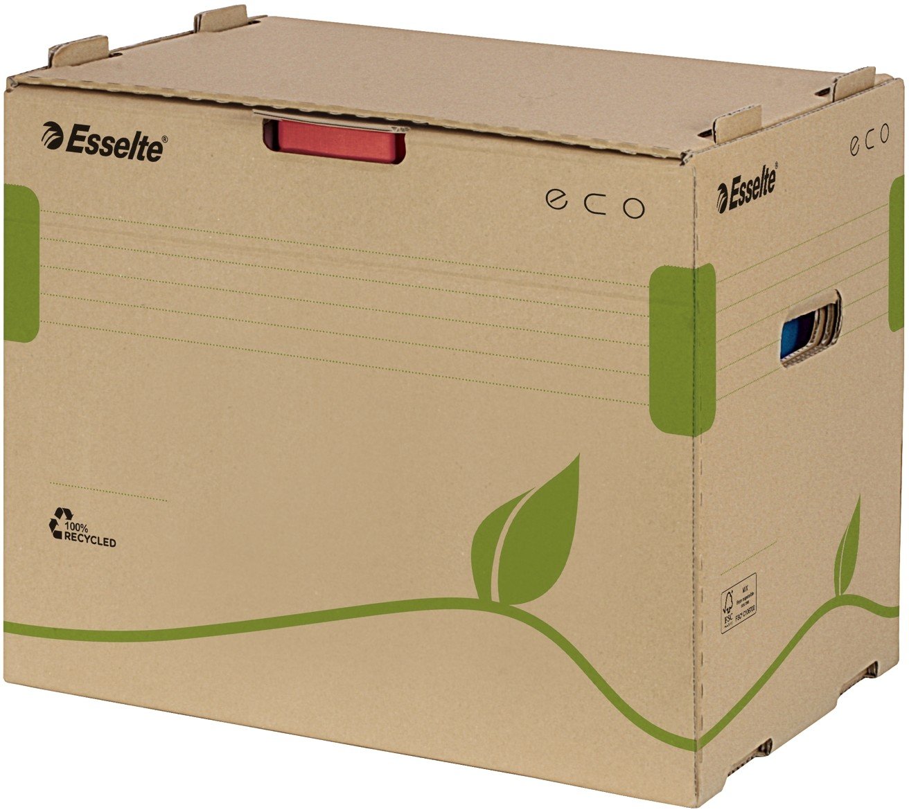esselte-eco-archiv-container-f-r-5-a4-ordner-naturbraun-623920 image 2