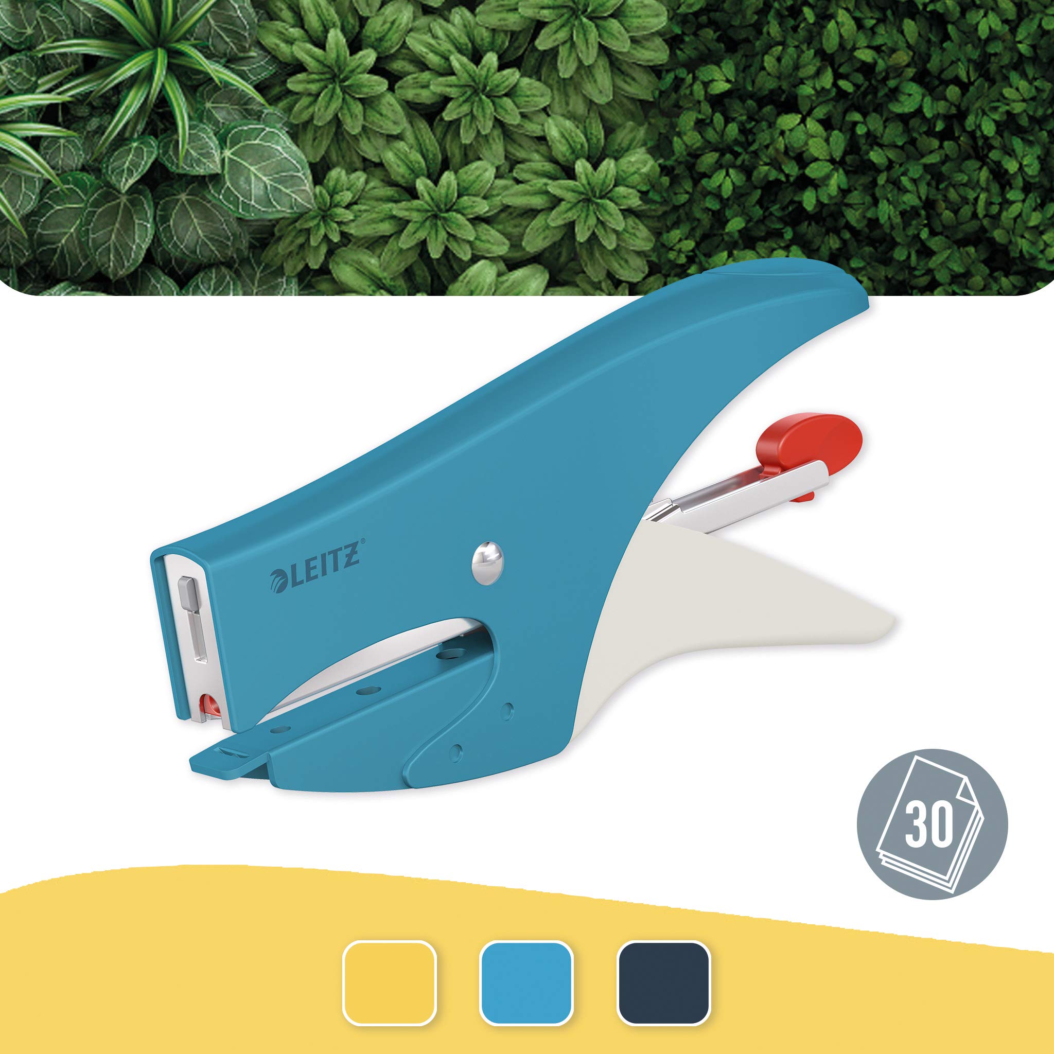 leitz-cosy-heftzange-f-r-15-blatt-inkl-klammern-sanftes-blau-56440061 image 2