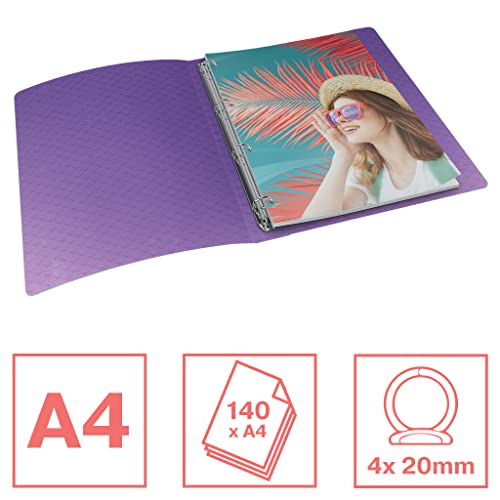 esselte-colour-breeze-ringordner-a4-25-mm-lavendel-4-ring-628438 image 8