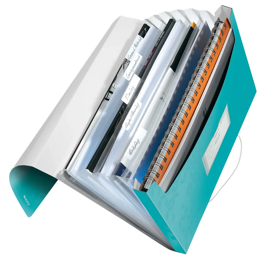 leitz-wow-f-chermappe-a4-6-f-cher-pp-eisblau-45890051 image 1