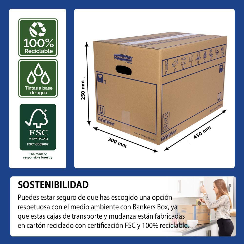 bankers-box-smoothmove-kartonbox-m-32-liter-43x30x25-cm-10er-pack-braun image 3