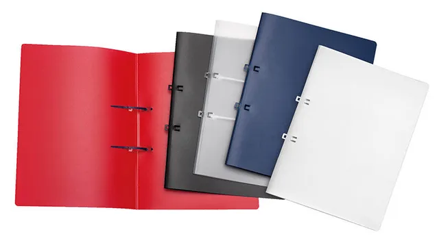 veloflex-strip-binder-din-a4-pp-500-my-mit-2-strip-heftern-hellrot image 1