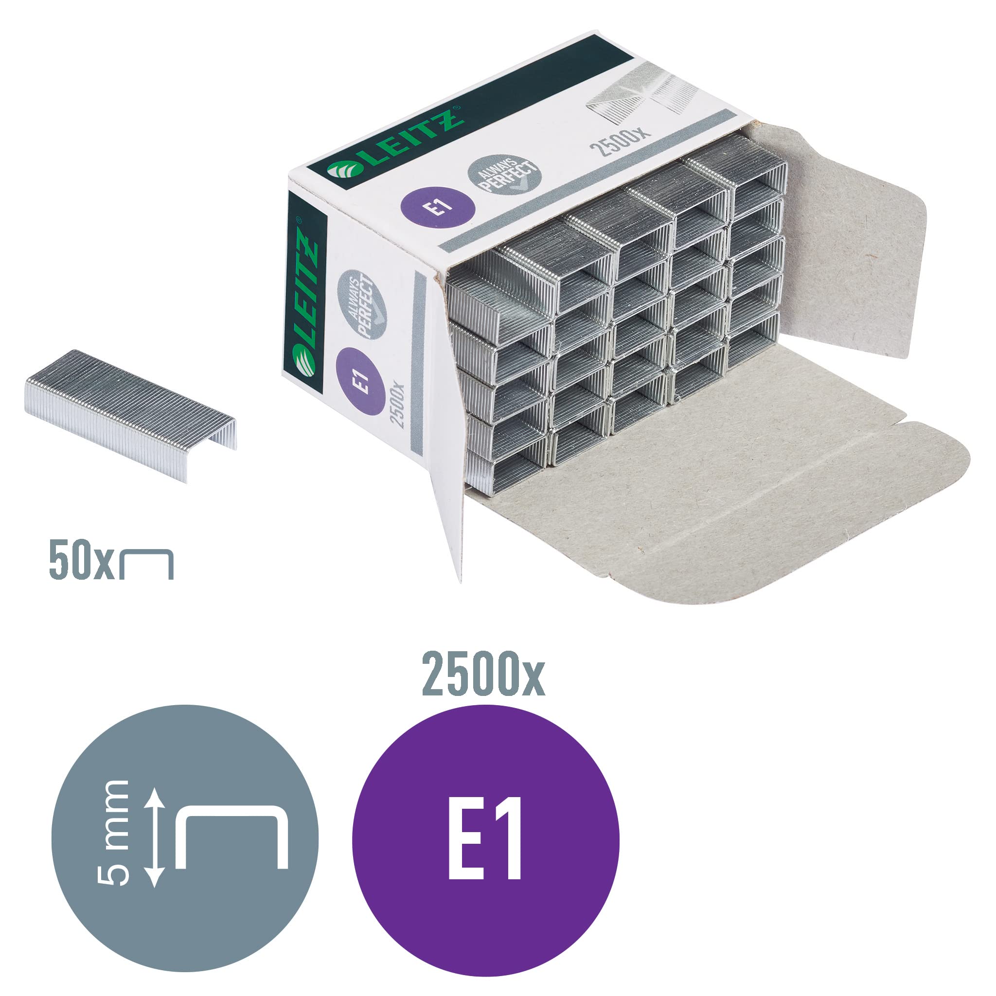 leitz-electric-heftklammern-e1-verzinkt-2500-st-ck-55680000 image 2