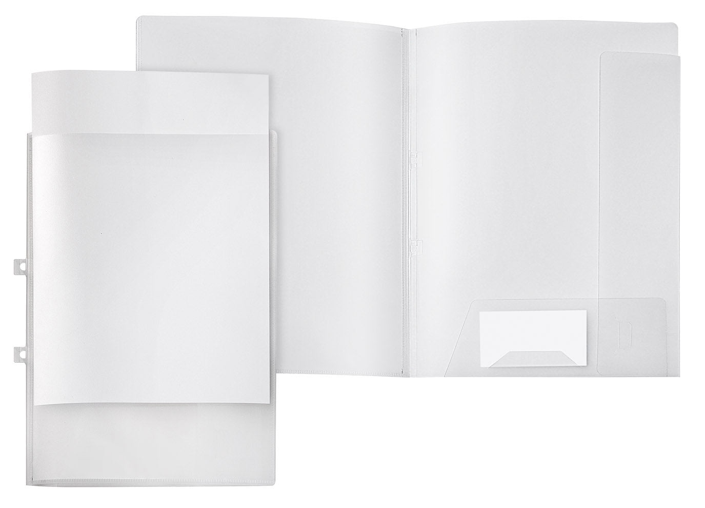veloflex-angebotsmappe-din-a4-pp-matt-transparent-mit-klarsichttasche image 1