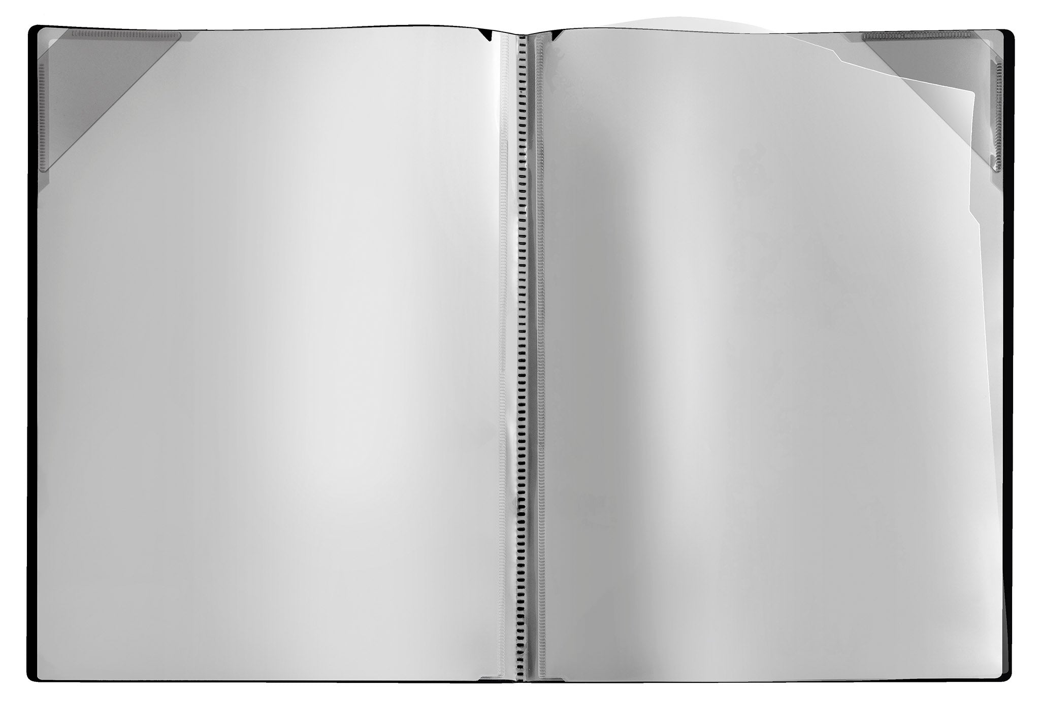 veloflex-sichtmappe-diamond-din-a4-pp-schwarz-mit-4-sichttaschen image 4