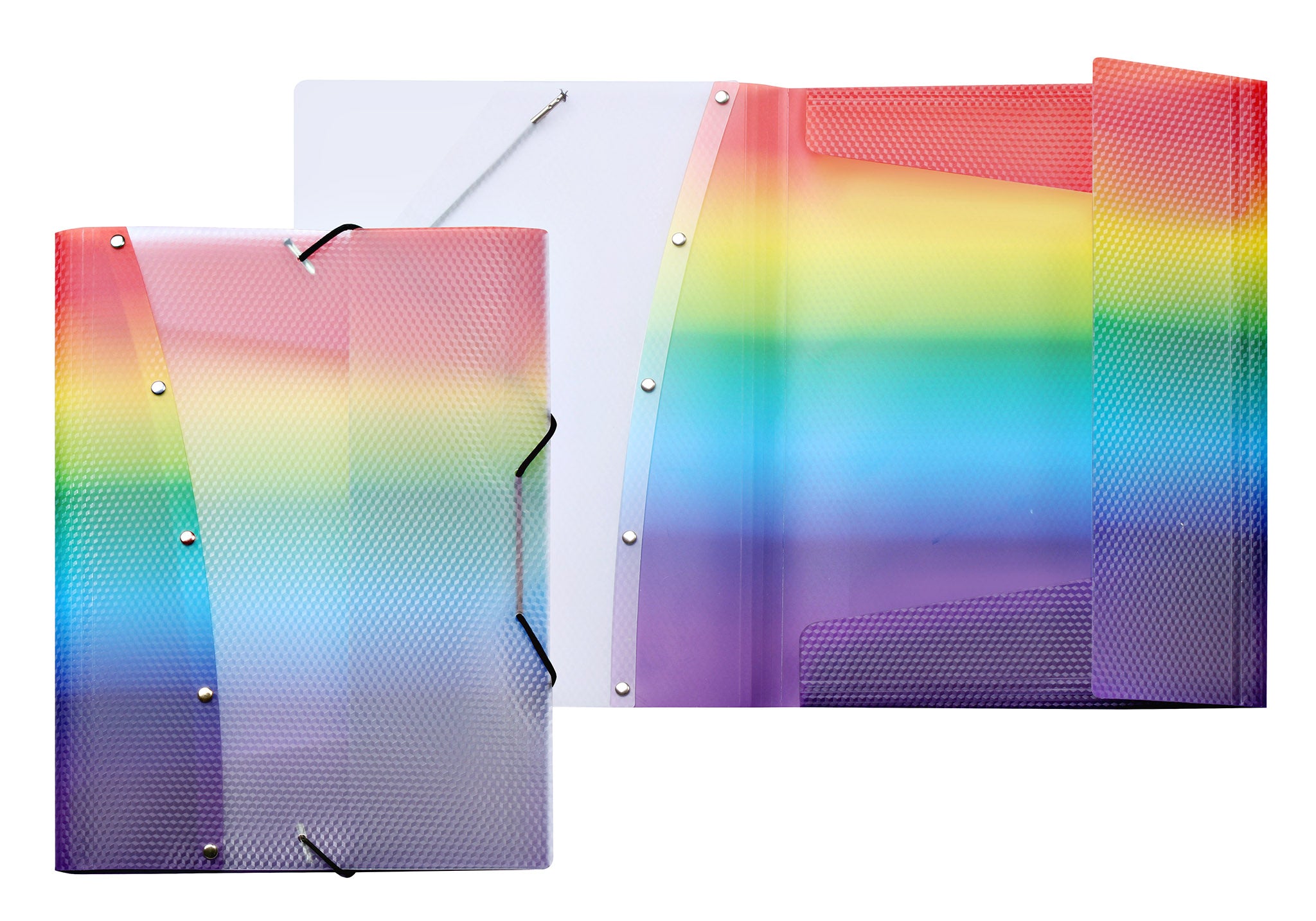 veloflex-sammelmappe-rainbow-diamond-din-a4-pp-mit-gummizug image 1