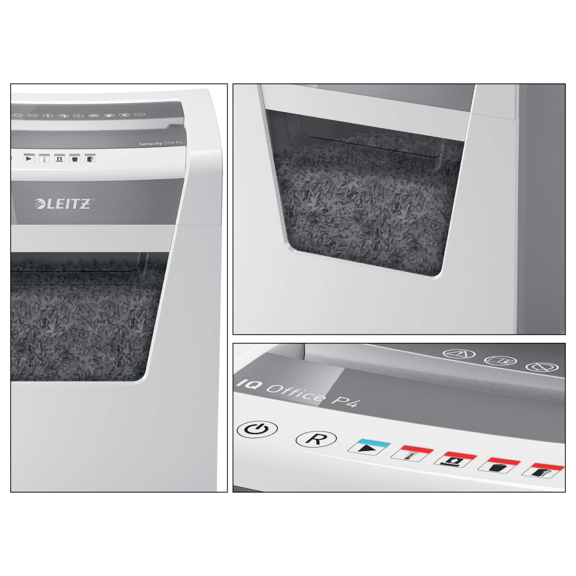 leitz-iq-office-p4-aktenvernichter-kreuzschnitt-15-blatt-23-liter-wei image 6