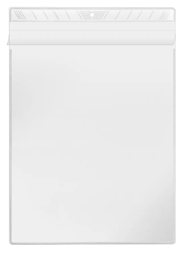 veloflex-sichttasche-din-a4-pp-140-my-mit-mittellochung-100er-gro-packung-glaskl image 1