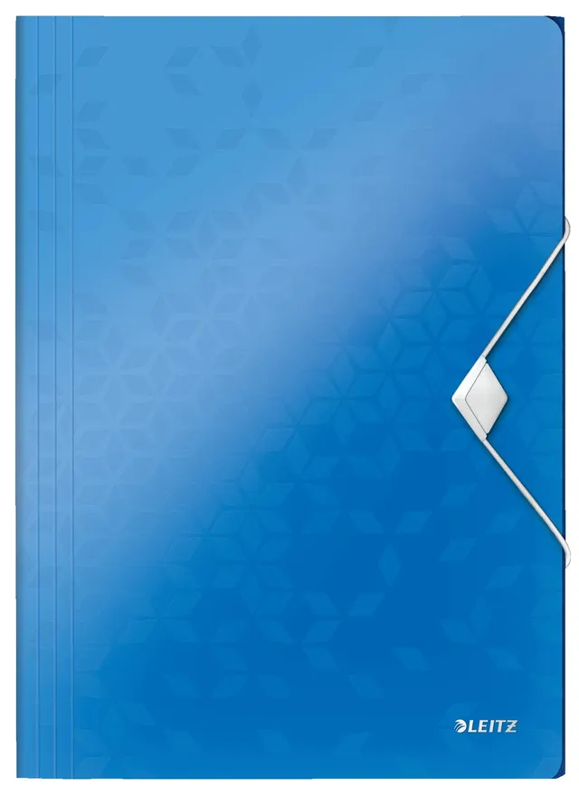 leitz-wow-eckspannermappe-a4-pp-blau-metallic-45990036 image 1