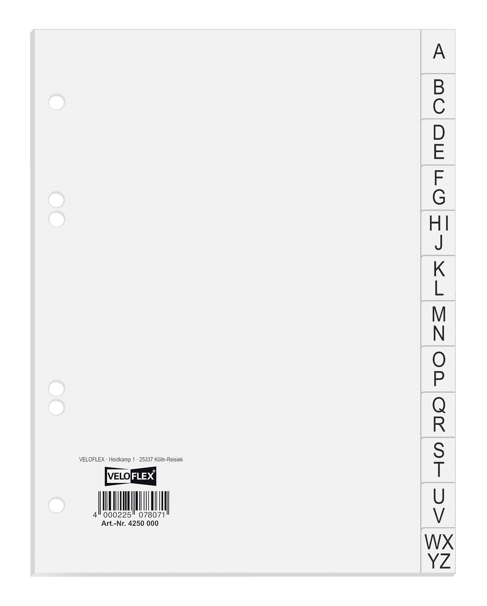veloflex-register-12-teilig-din-a5-a-z-wei image 1