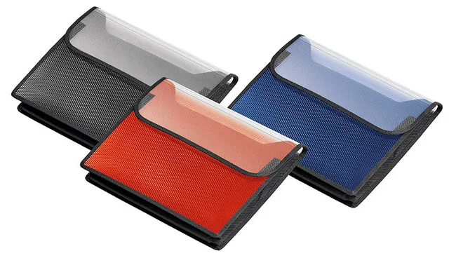 veloflex-velobag-tagungsmappe-din-a4-quer-pp-55-mm-rot-mit-klettverschluss image 1