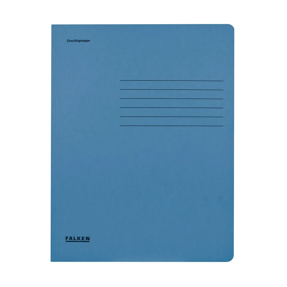 falken-einschlagmappe-din-a4-mit-3-klappen-25-st-ck-blau image 1
