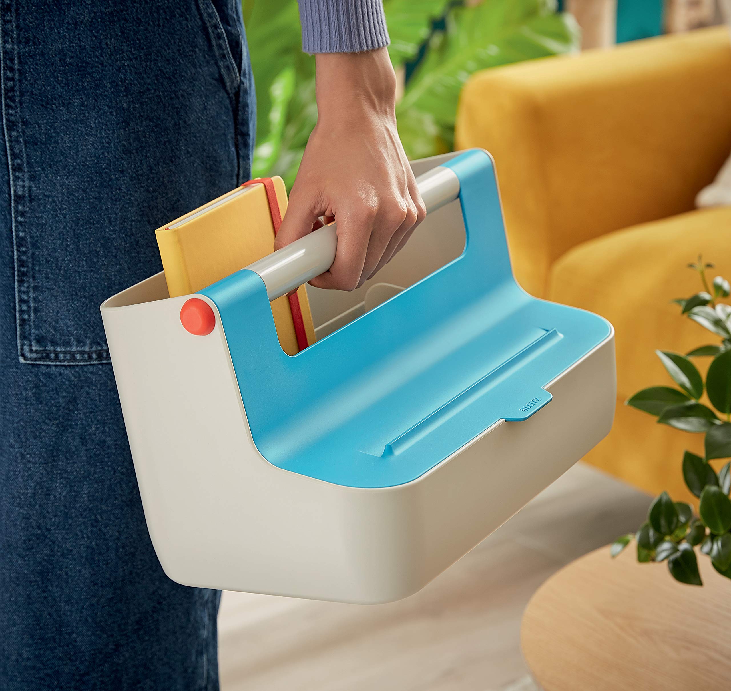 leitz-cosy-mobile-aufbewahrungsbox-hot-desking-mit-griff-sanftes-blau-61250061 image 4