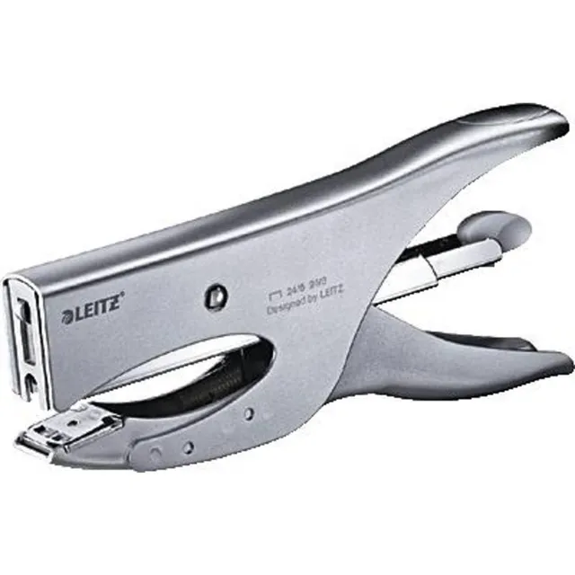 leitz-heftzange-f-r-40-blatt-mit-hinterlademechanik-metall-silber image 1