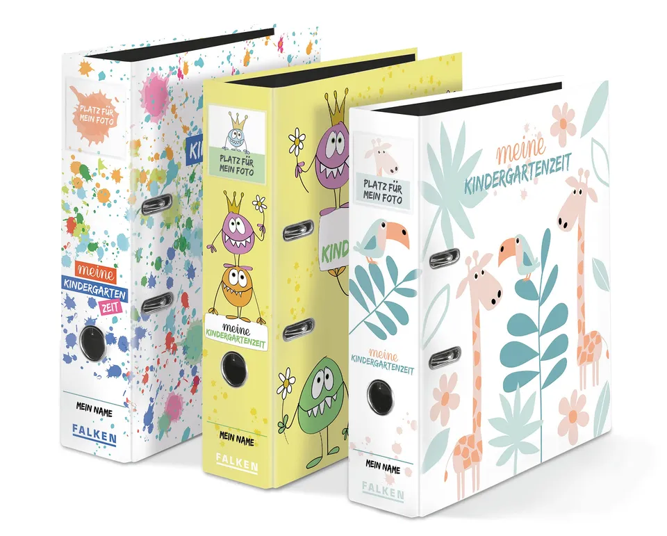 falken-kindergarten-ordner-din-a4-8-cm-motiv-dschungel-10er-pack image 1
