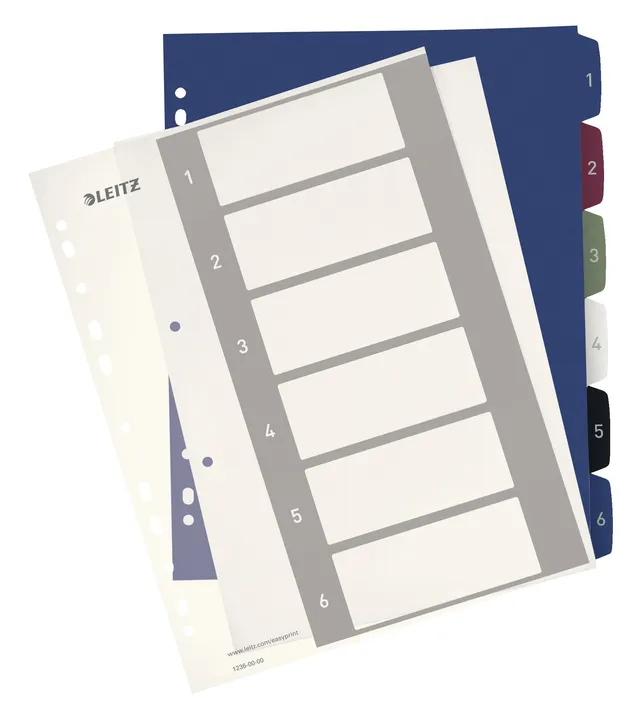 leitz-wow-register-a4-1-6-berbreite-polypropylen-12360000 image 1