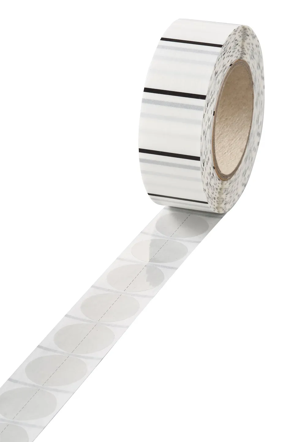 velocoll-verschlussmarke-25-mm-transparent-1000er-rolle-perforiert-stark-haftend image 1