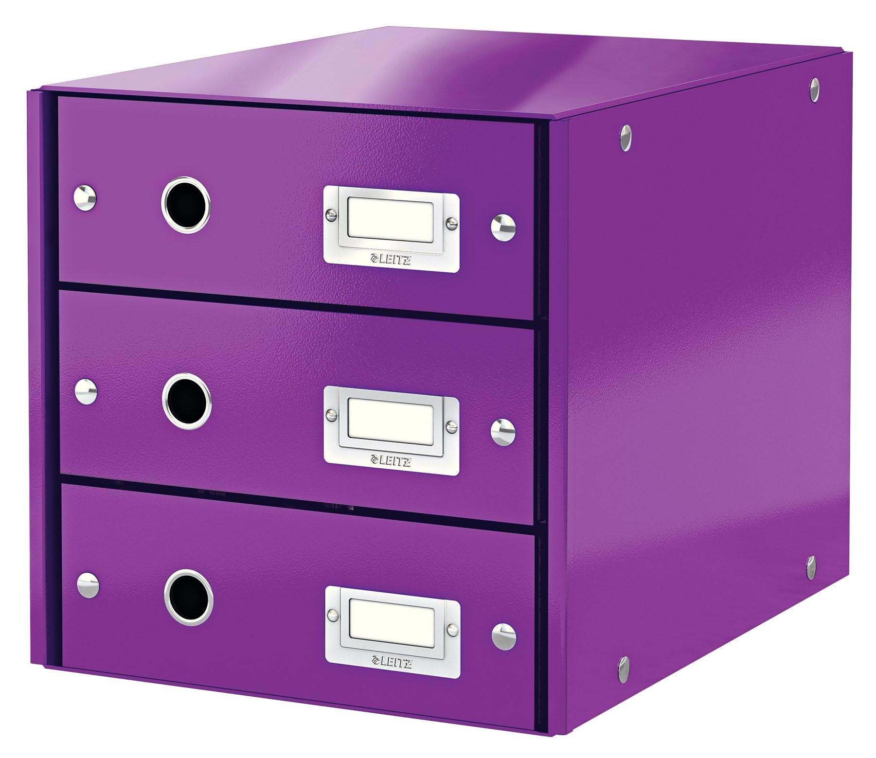 leitz-click-store-schubladenbox-a4-lila-3-schubladen-60480062 image 1