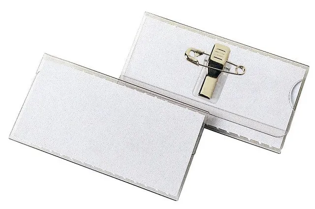 veloflex-velocard-namensschild-60-x-30-mm-mit-clip-und-nadel-glasklar image 1