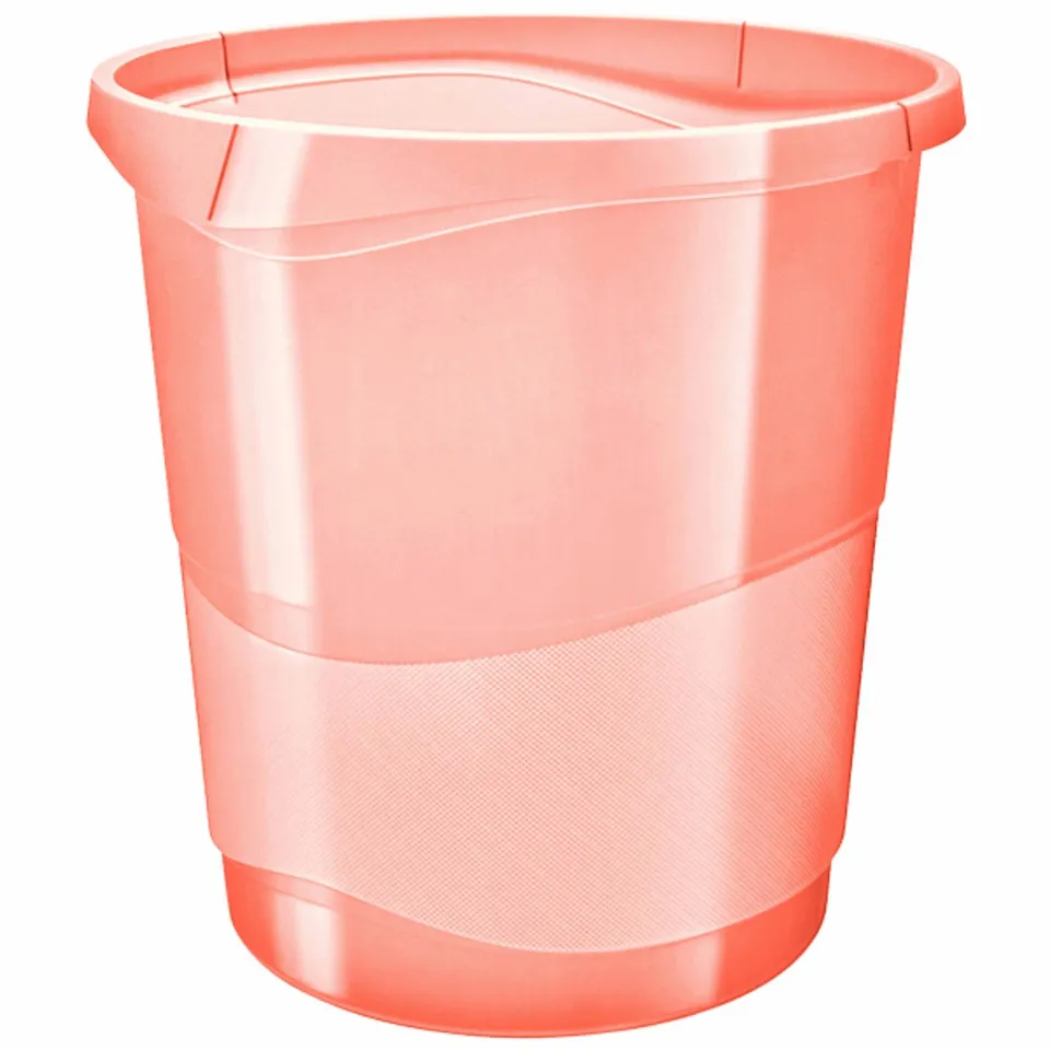 esselte-colour-ice-papierkorb-14-liter-pfirsich-gelb image 1
