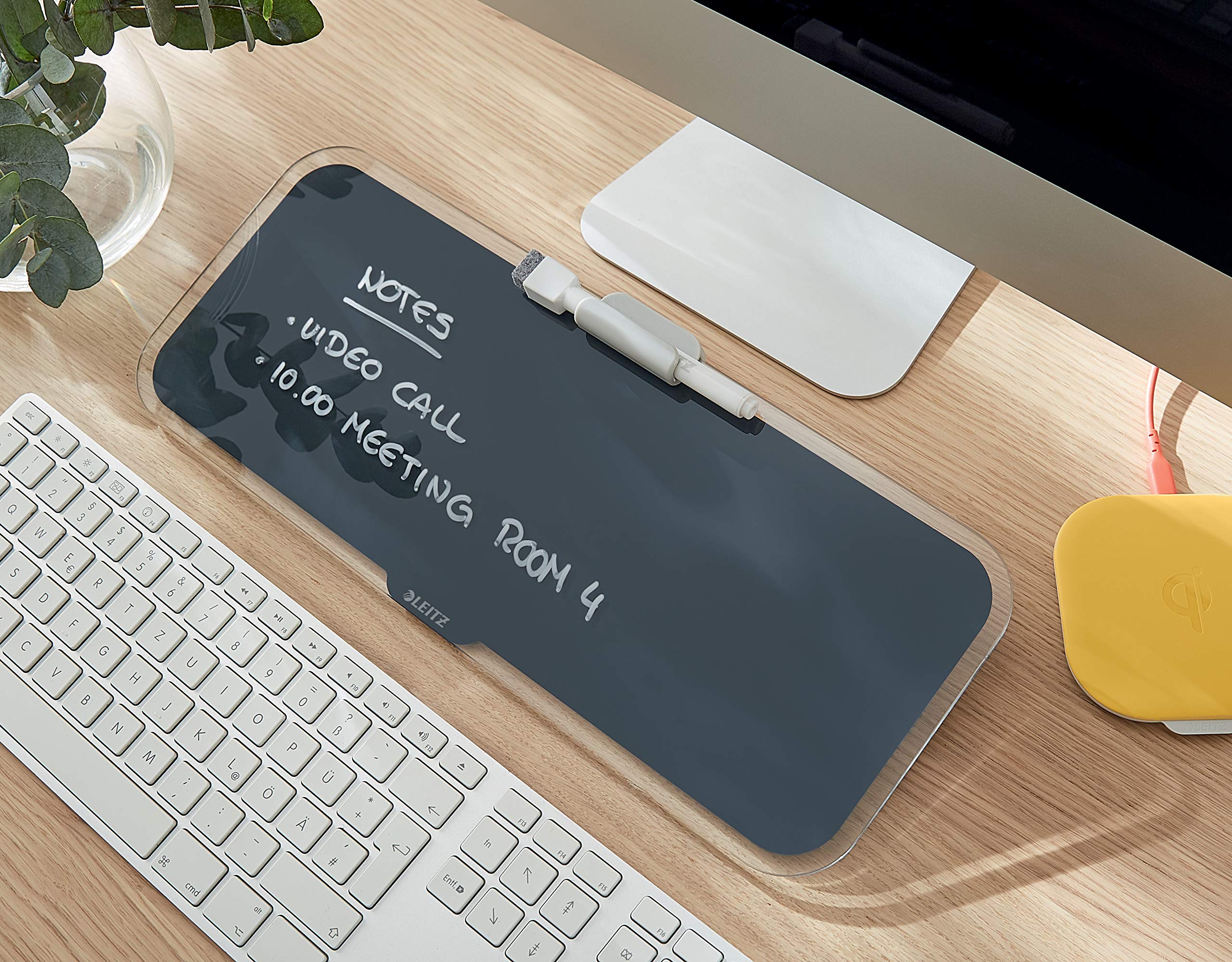 leitz-cosy-desktop-memoboard-mit-glasoberfl-che-samtgrau-52690089 image 4