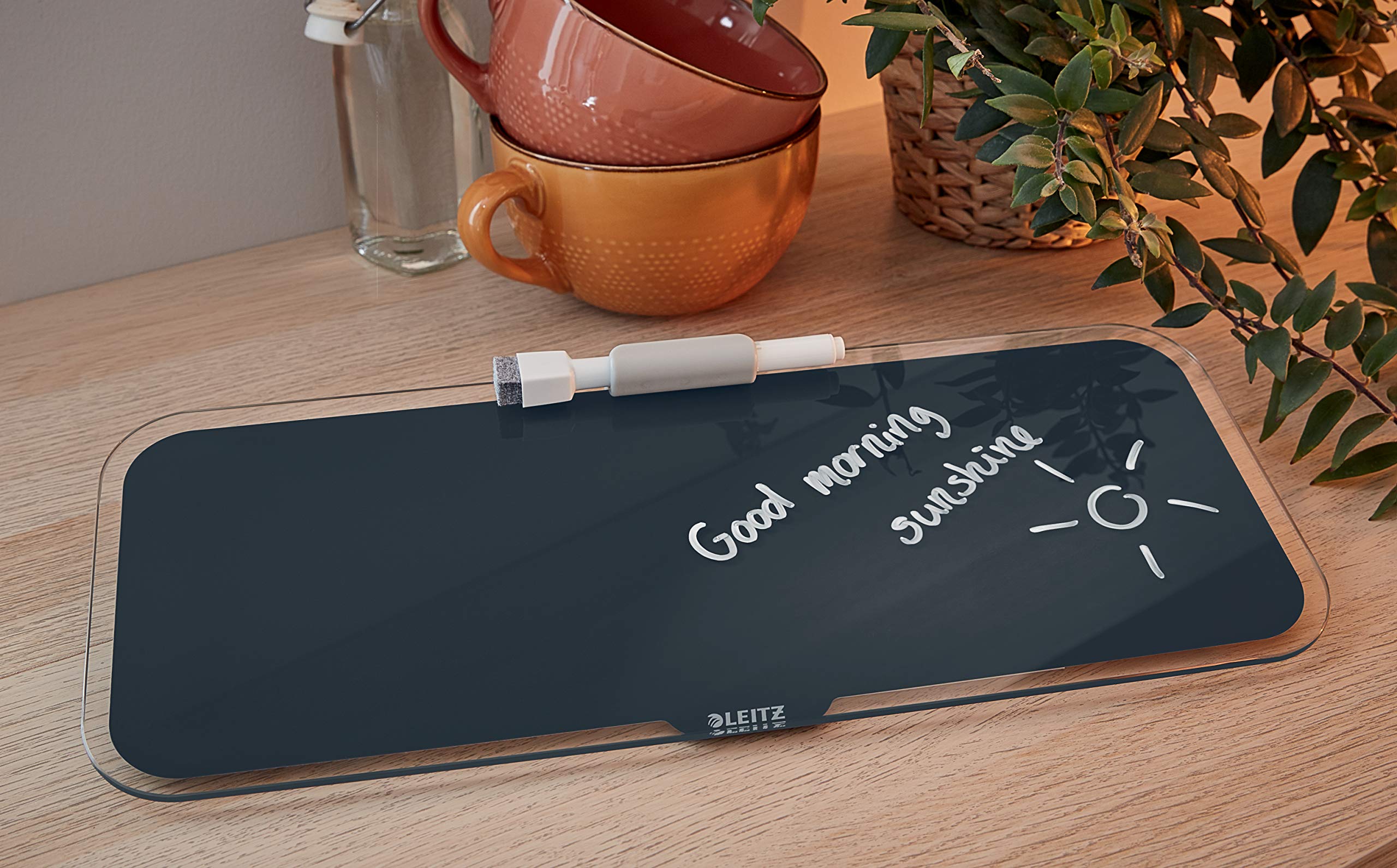 leitz-cosy-desktop-memoboard-mit-glasoberfl-che-samtgrau-52690089 image 3