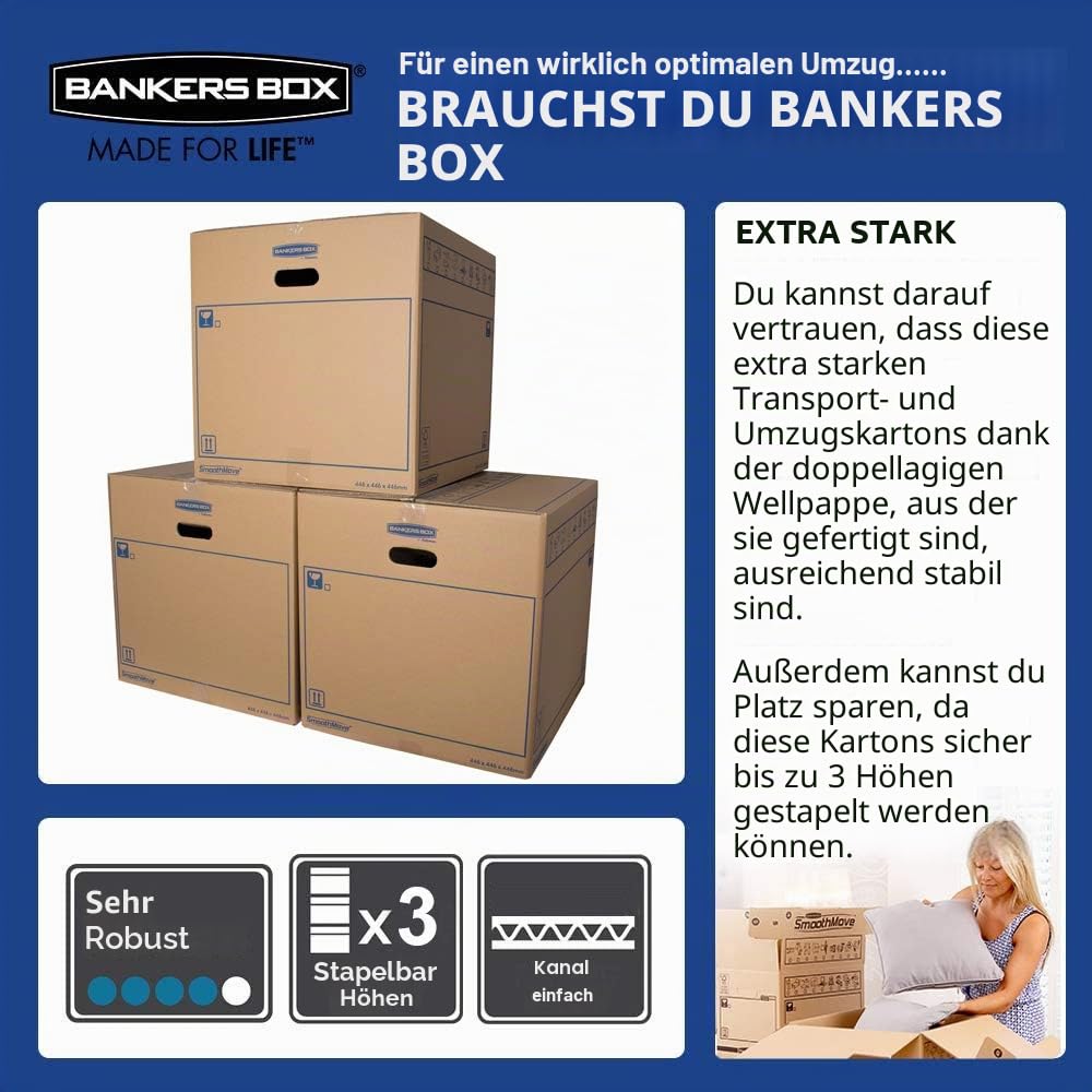 bankers-box-smoothmove-kartonbox-m-32-liter-43x30x25-cm-10er-pack-braun image 2
