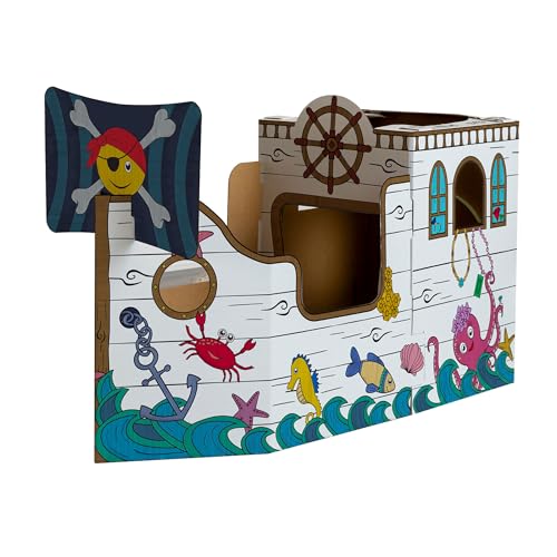 bankers-box-piratenschiff-spielhaus-xl-79-x-135-cm-ausmalbares-papphaus-ab-3-jah image 7