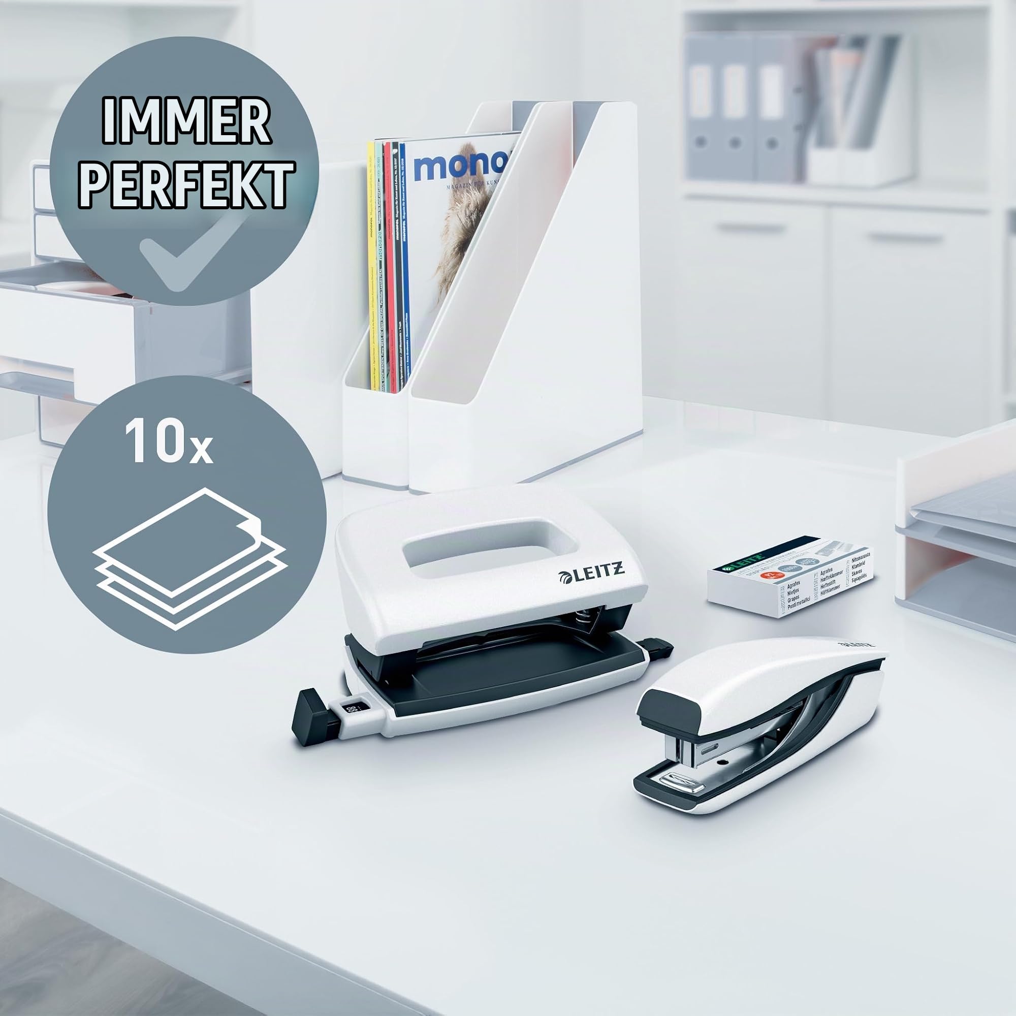 leitz-nexxt-wow-mini-locher-heftger-t-set-f-r-10-blatt-perlwei image 2