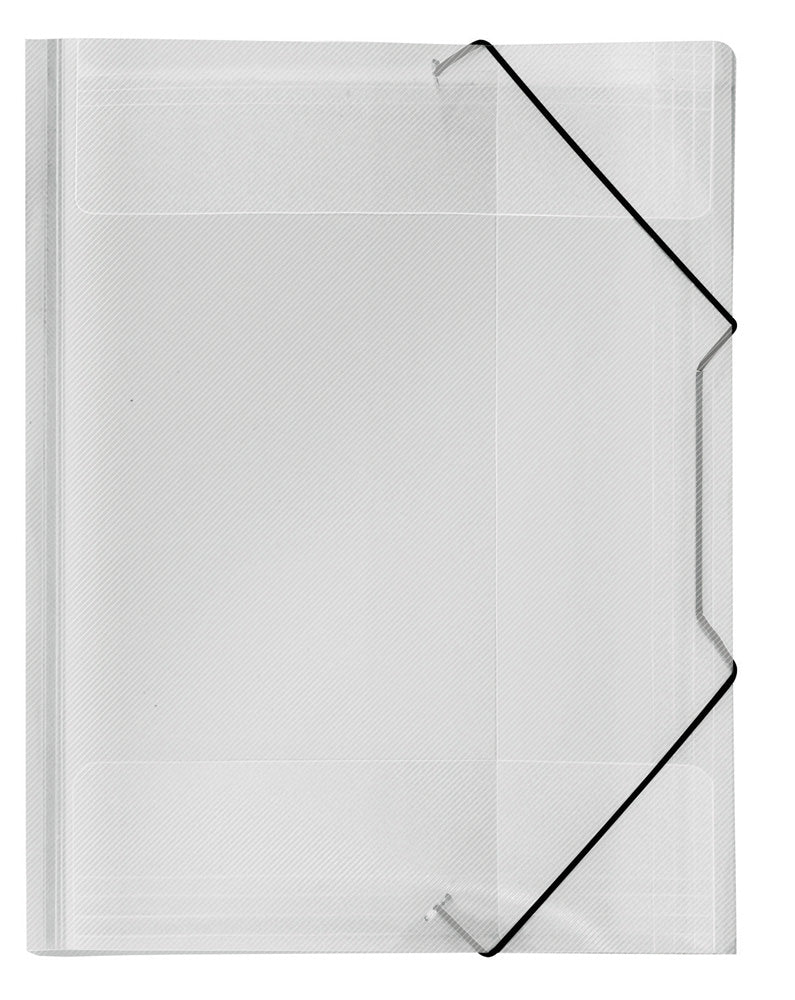 veloflex-sammelmappe-crystal-din-a4-starke-pp-folie-gummizug-transparent image 2