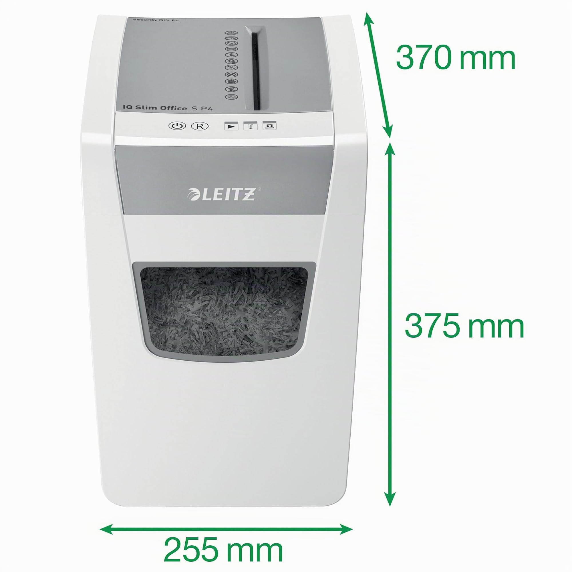 leitz-iq-aktenvernichter-office-s-slim-p4-partikelschnitt-23l-wei-80980000 image 4