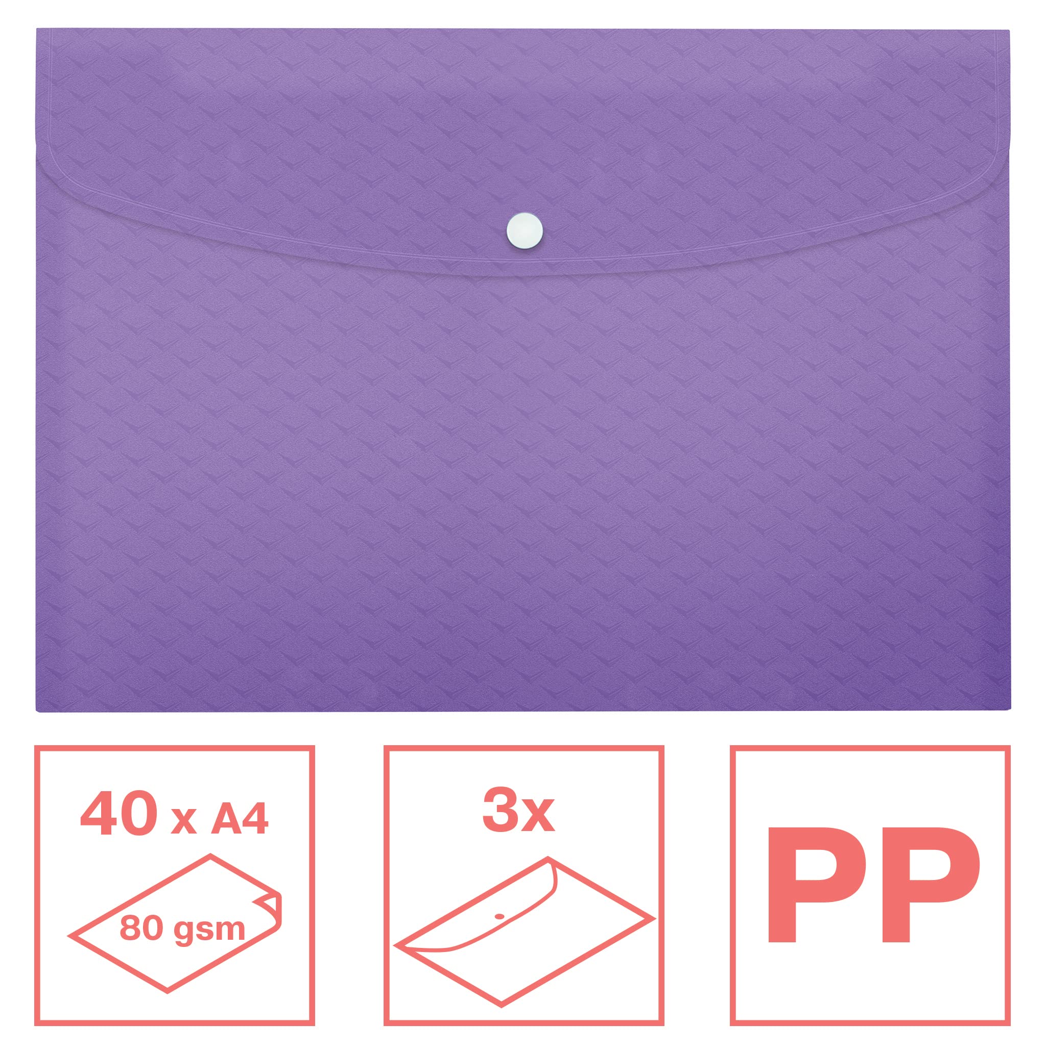 esselte-colour-breeze-a4-dokumententasche-mit-druckknopf-3-st-ck-lavendel image 2