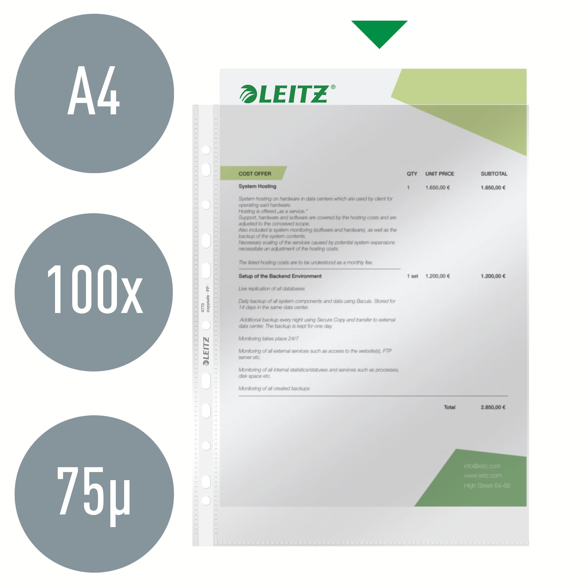 leitz-standard-prospekth-llen-a4-glasklar-80my-100-st-ck image 2