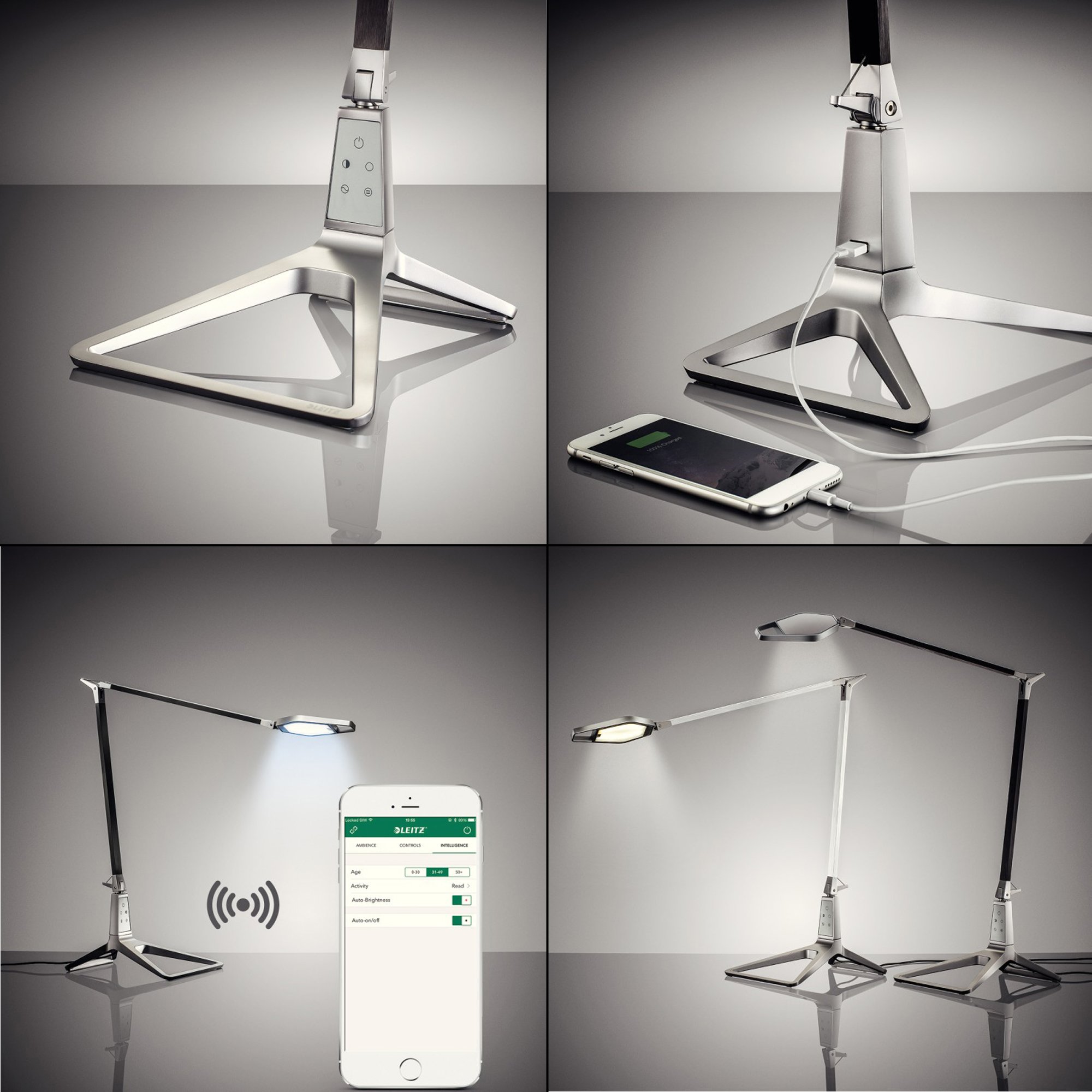 leitz-style-smarte-led-schreibtischleuchte-mit-usb-bluetooth-seladongr-n-6208005 image 3