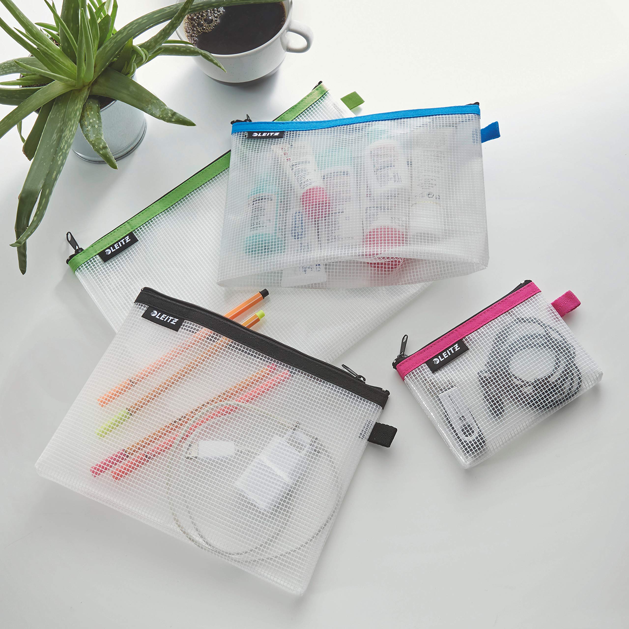 leitz-wow-traveller-zip-beutel-4er-set-transparent-40160099 image 5