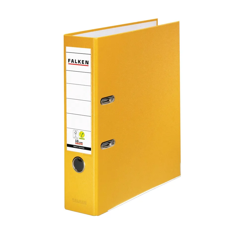 falken-pp-color-kunststoff-ordner-din-a4-8-cm-gelb image 1