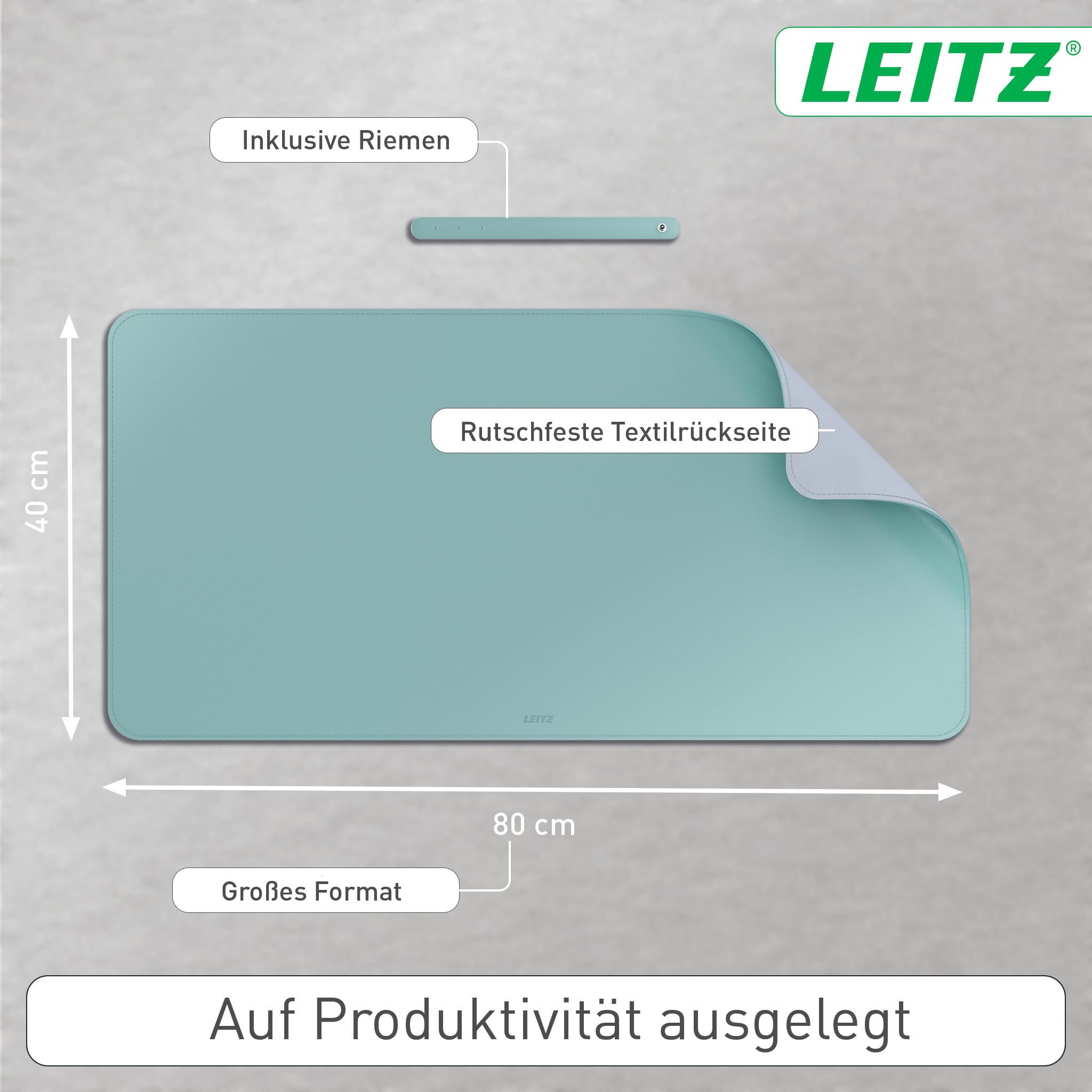 leitz-schreibtischunterlage-80-x-40-cm-mint-rutschfest image 4