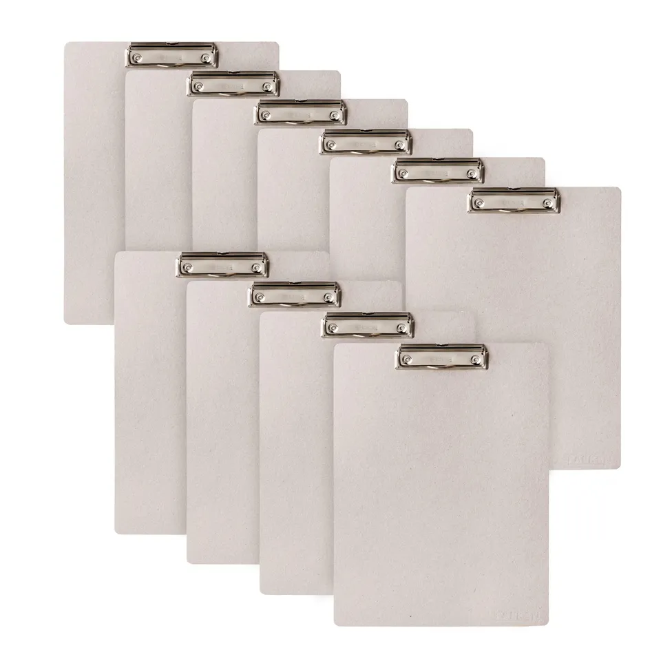 falken-pure-raw-vegan-klemmbrett-din-a4-grau-10er-pack image 1