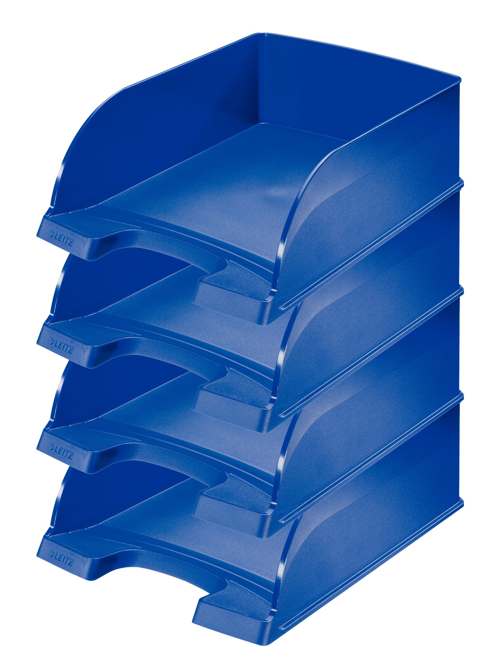 leitz-plus-briefkorb-jumbo-a4-blau-ablagefach-extra-gro-4er-pack-52330035 image 1