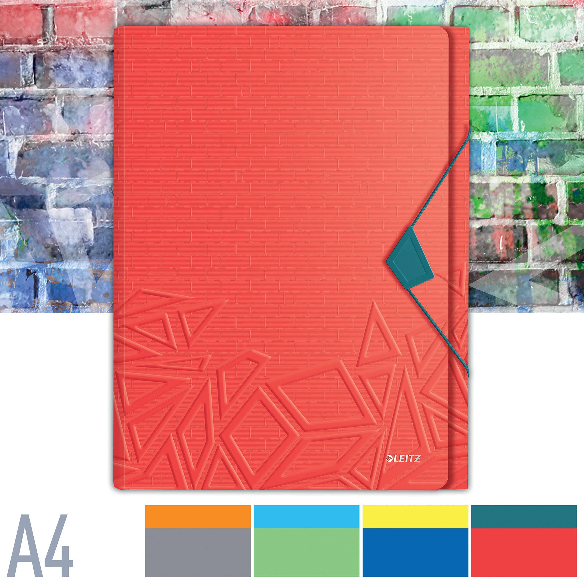 leitz-urban-chic-eckspannermappe-a4-f-r-150-blatt-kunststoff-rot-46490020 image 6