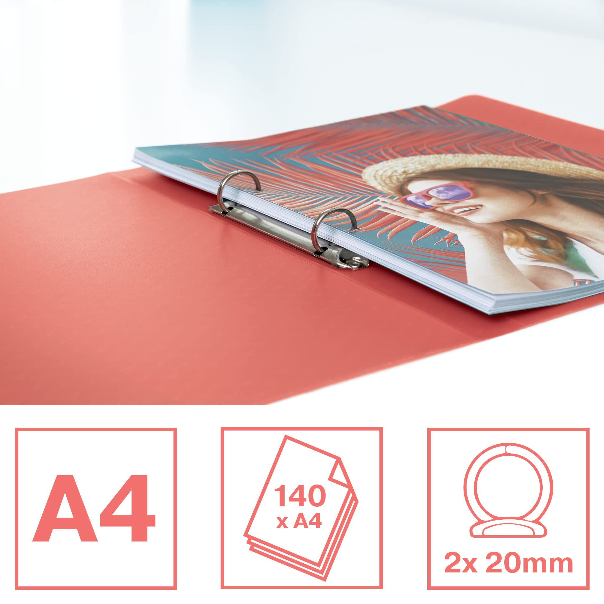 esselte-colour-breeze-ringordner-a4-2-ring-25-mm-koralle image 2