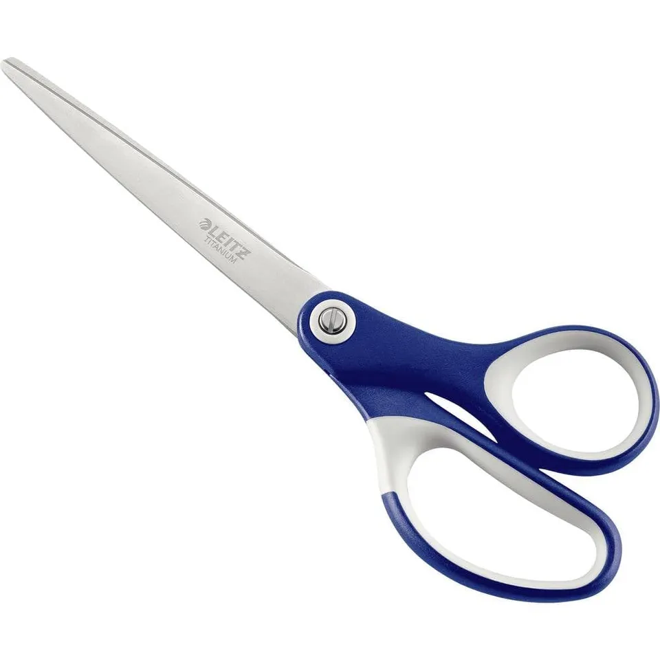 leitz-titan-haushaltsschere-18-cm-mit-ergonomischem-griff-blau image 1